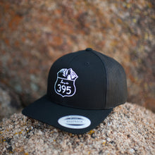 Embroidered Logo Trucker Hat, Black