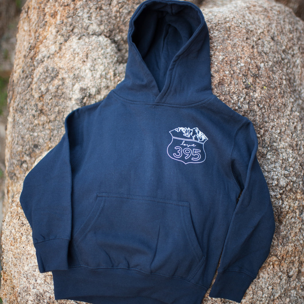 Kids Hoodie, Navy Blue