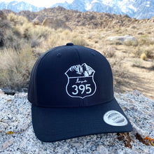 Embroidered Logo Trucker Hat, Black