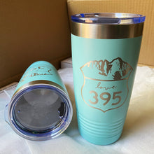 20oz. Tumbler, laser etched (various colors)