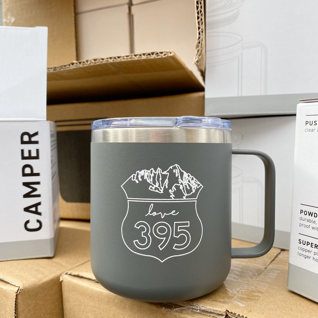 Camper Insulated Mug, Gray