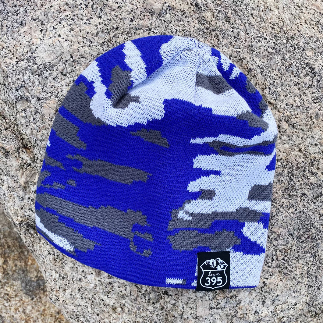 Camo beanie w/ Love 395 logo label (various colors)
