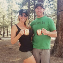 Embroidered Logo Trucker Hat, Black