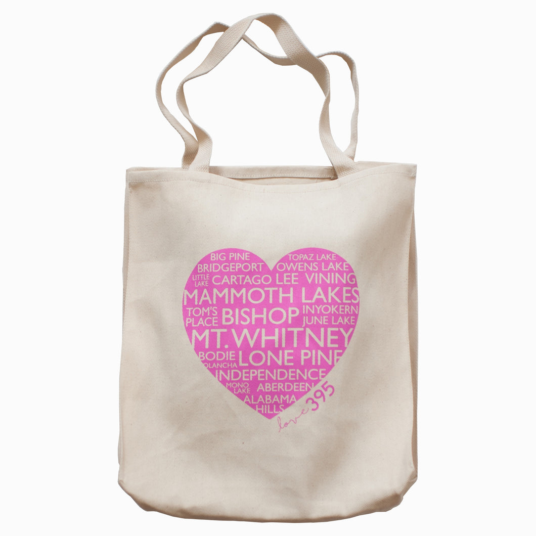 Heart Tote - Pink