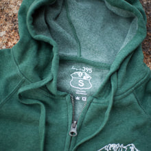 Unisex Logo Zip Hooded Sweatshirt (Moss Green)