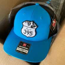 Trucker Hat- Electric Blue & Black with logo patch