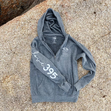 Unisex Logo Zip Hooded Sweatshirt (Nickel Gray)