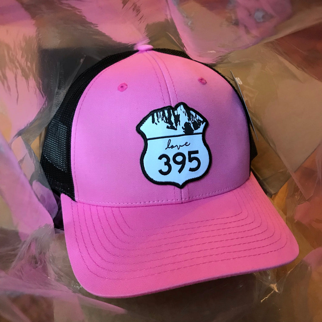 Trucker Hat - Pink & Black with logo patch